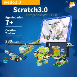 NEW Technical WeDo 2.0 Robotics Construction Set Building Blocks Compatible with 45300 Wedo 3.0 Educational DIY toys