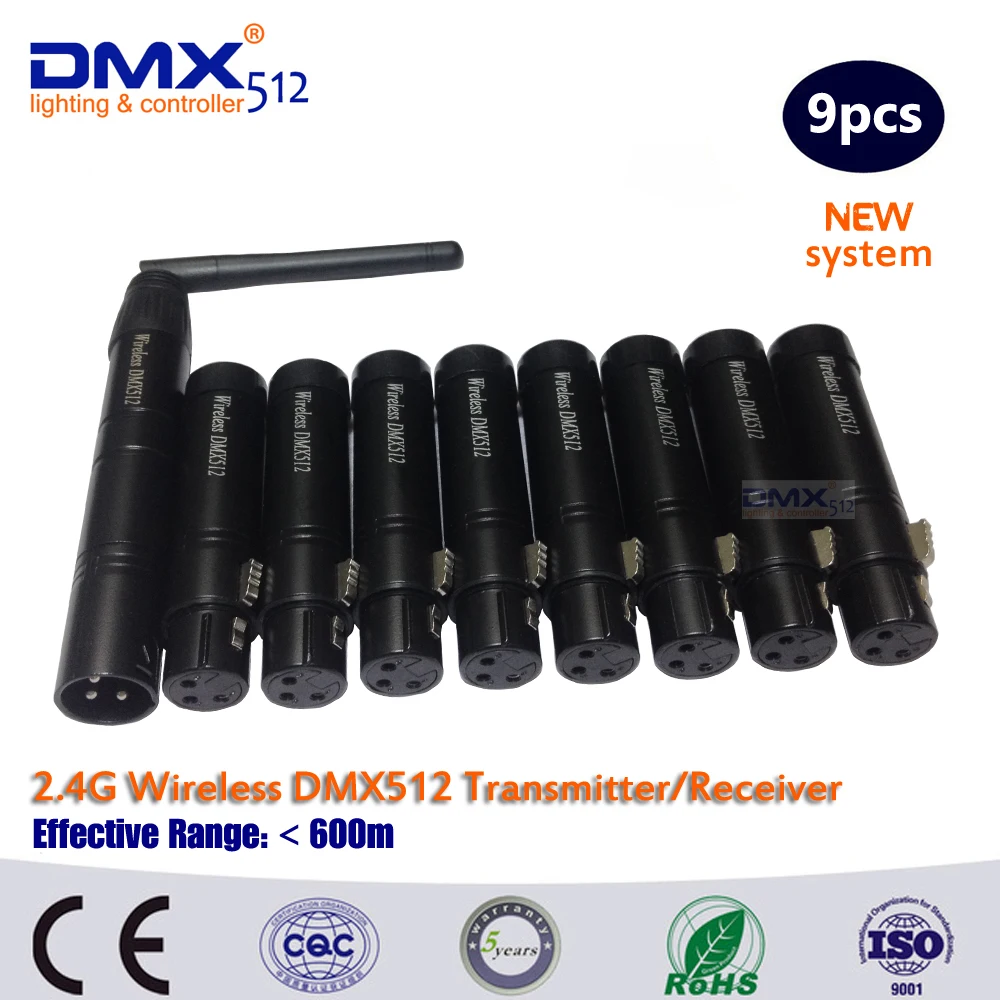 controle dmx 24g wi fi transmissor e receptores sem fio envio dhl 01