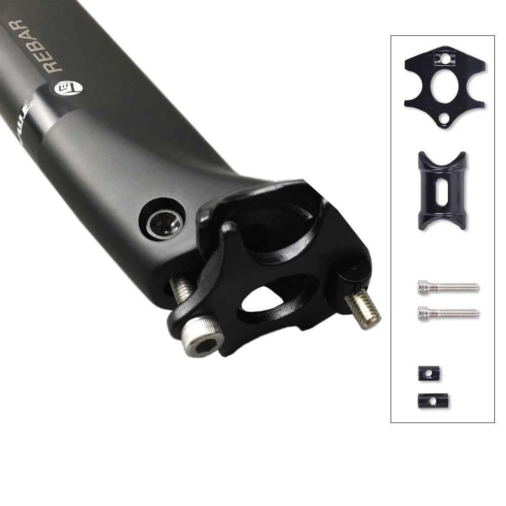 TAMEX-Black Matte Carbon Seatpost, 27.2mm Seattube, Road and MTB Bike Seattube, Breaking Wind Seat Post, 27.2mm, 30.8mm, 31.6mm