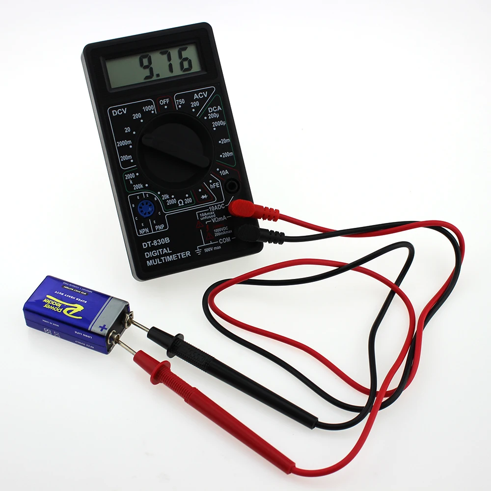 LCD Mini Digital Multimeter DT-830B Electric Voltmeter Ammeter Ohm Tester AC/DC 750/1000V Amp Volt Ohm Voltage Meter Tester