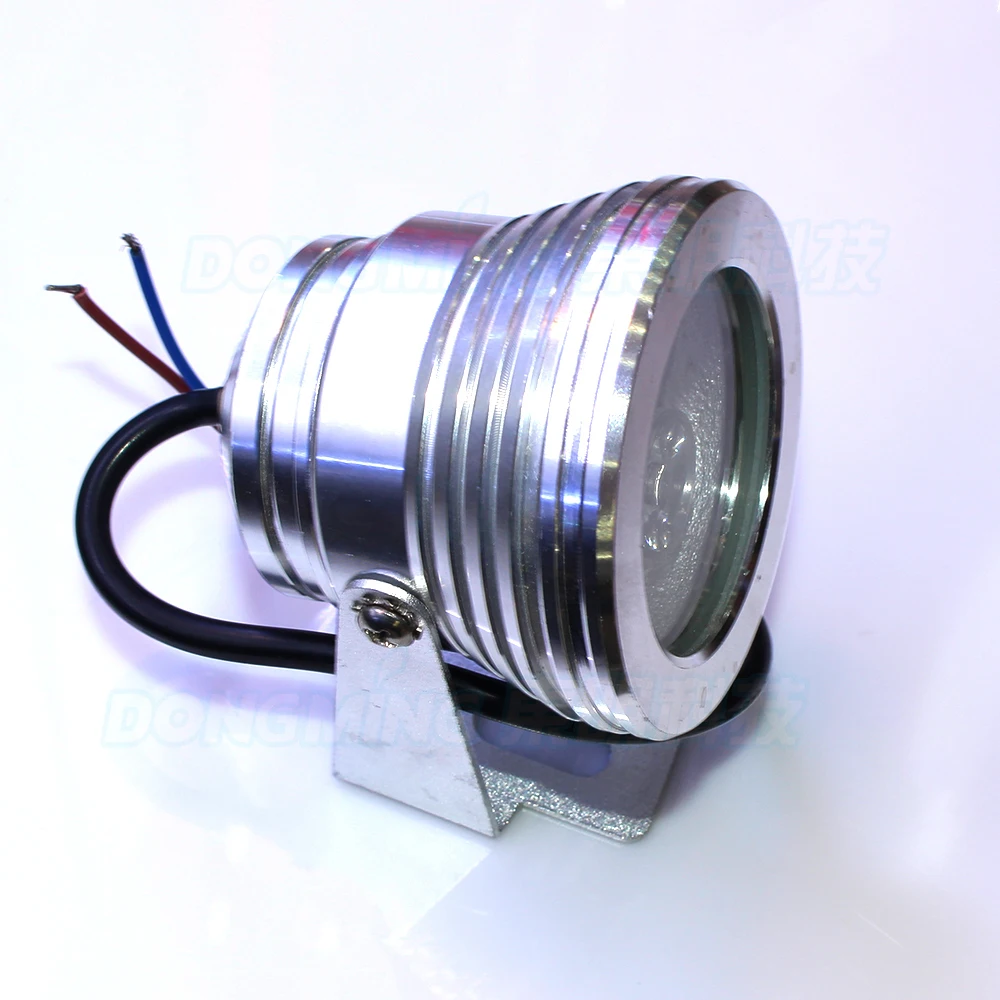 Silver cover underwater led lights blue red green DC 12V 3W underwater led lamp flat lens underwater pool lights