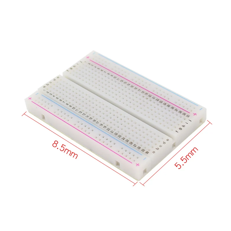 Breadboard 400 Points Solderless Bread Board PCB Test Board DIY Self-adhesive Prototype for Arduino ESP32 Raspberry Pi BPI OPI