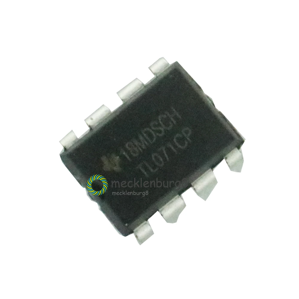 10PCS TL071 TL071CP DIP-8 Low Noise JFET Input Operational Amplifiers TI IC