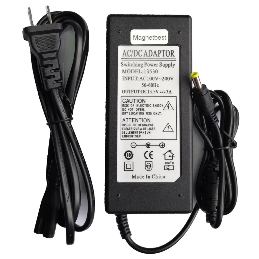 AC Adapter Charger 13.5V 3A  For Epson V33 V370 V220 V330 V300 V330p V37 V100 Scanner Power Supply A392BS A392GB 1.2A