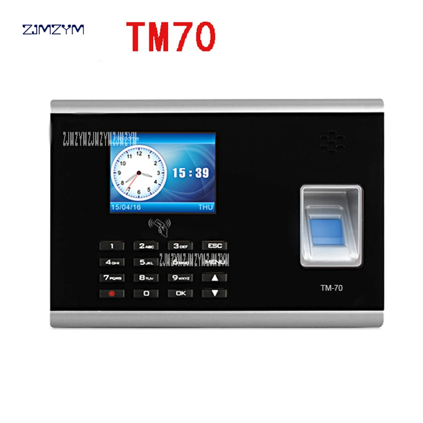 

Office Equipment Tcp/ip Biometric Fingerprint Identification Terminal Time Attendance Machine TM70 Fingerprint network U disk