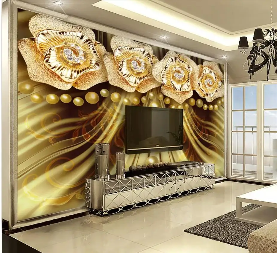 Home Decor Living Room Wall Covering Wedding costume luxury wall Living Room Wallpaper 3D Painting 3D Wallpaper