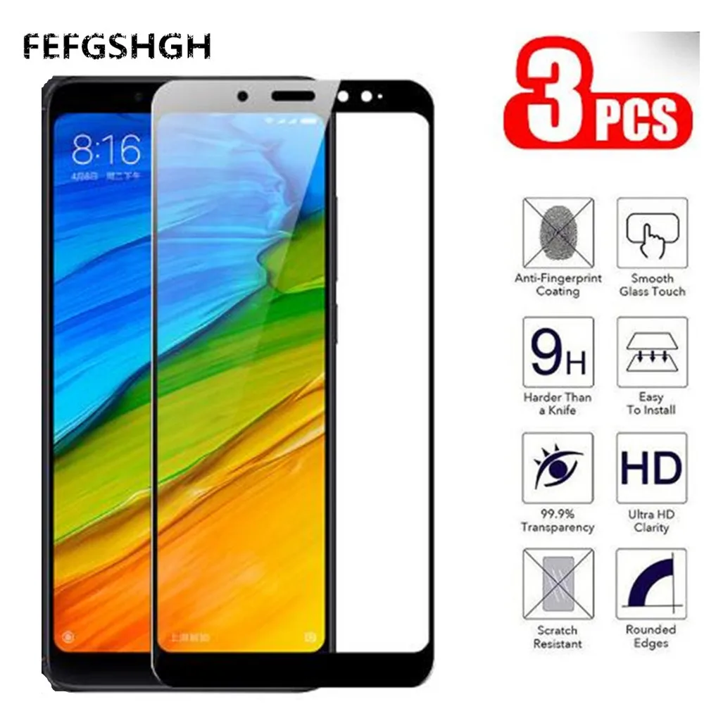 Full Cover Screen ProtectiveTempered Glass For Xiaomi Redmi Note 5 (16GB) / Redmi Note 5 Pro (32GB/64GB) Tempered Glass