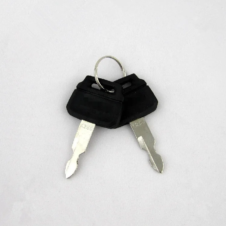 2 Pcs Keys Fit Kobelco Case Excavator Kawasaki Wheel Loaders Keys