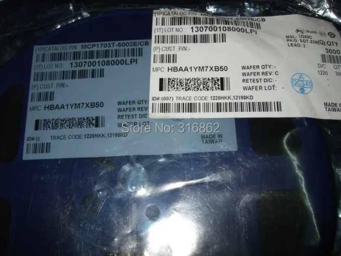 MCP1703T-5002E MCP1703T MCP1703 ROHS ORIGINAL 20PCS/LOT Free Shipping SOT-23 SOT-89 SOT-223