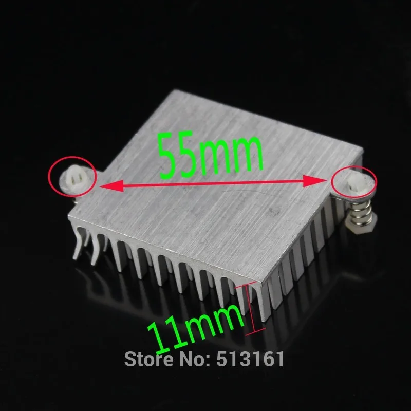 10 części/partia 43mm x 40mm x 11mm DIY mostka północnego chłodnicy płetwy srebrny anodowane radiator aluminiowy