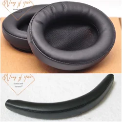 Replacement EarPads Headband Cushion Ear Foam For Denon AH D1100 AH NC800 Headphone Head Band Pads