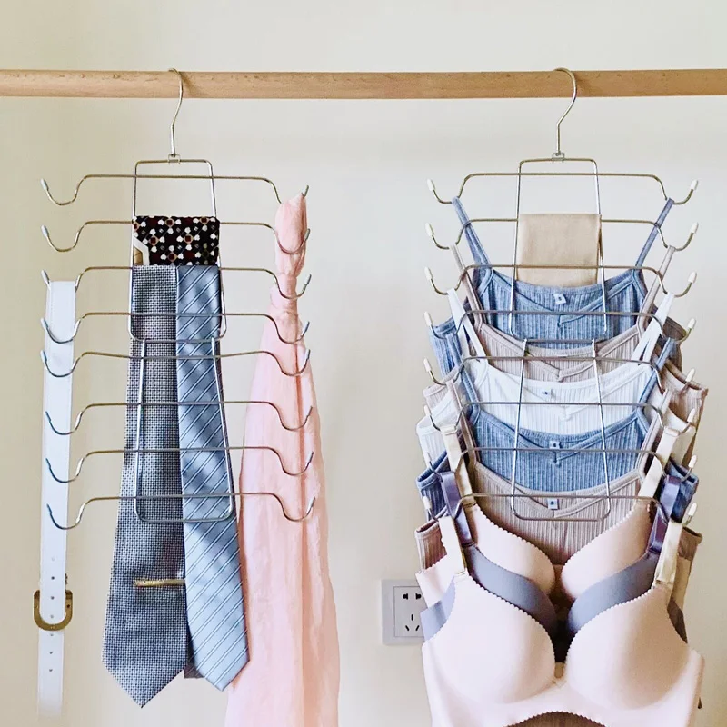 

Sainwin 2pcs/lot Multiple Culottes Rack Trouser Clips/Skirt Clip Organize Wardrobes