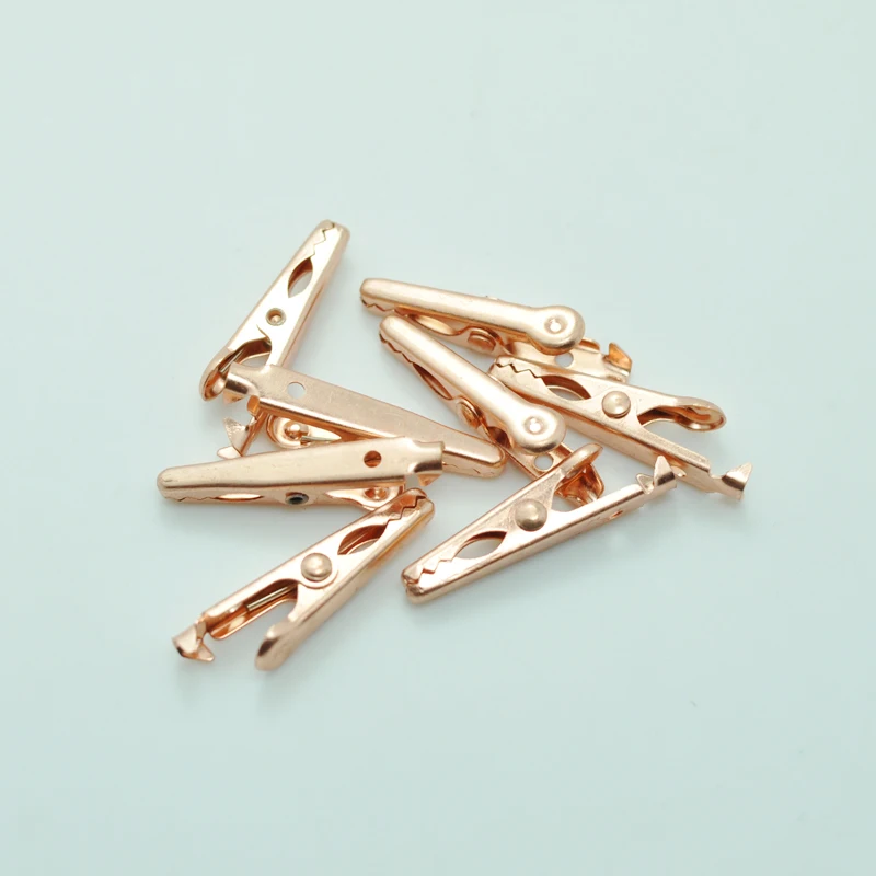 Free shipping 10pair high quality small size Copper Alligator clip copper alligator clip connector Crocodile clip