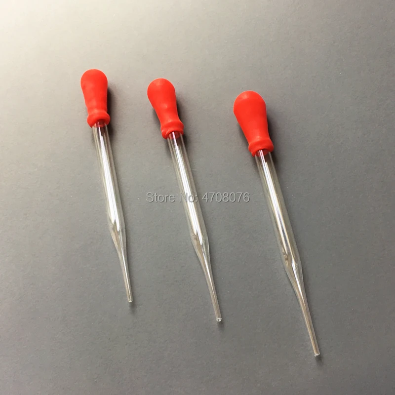 20pcs/pack Glass Pasteur pipettes with rubber head Transfer dropper with cover Borosilicate dropping tube Pyrex pipette filler