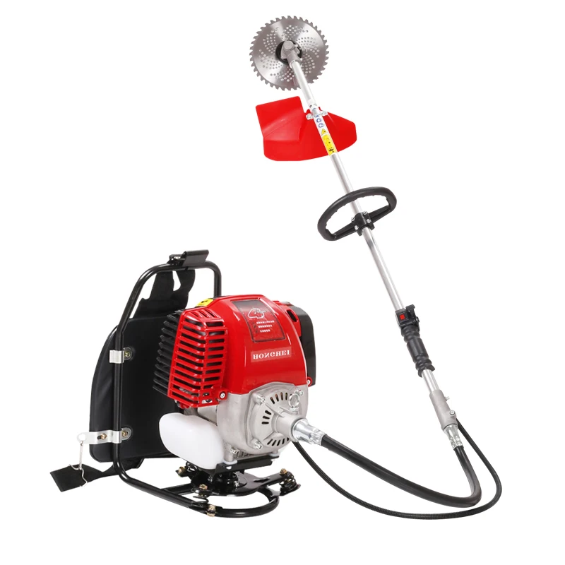 2.5 horsepower small single cylinder four stroke backpack home gasoline brush cutter / weeder / pruning machine / lawn trimmer