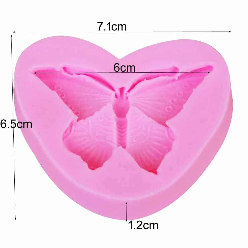 3D Butterfly Epoxy UV Resin Silicone Mold Ice Candy Chocolate Clay DIY Craft Earrings Jewelry Fondant Cake Decorating Tools m838