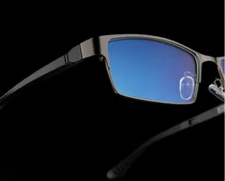 Classic men finished myopia glasses short-sighted prescription glasses myopia eyeglasses grey frame -0.50 to -6.00