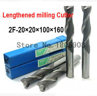 1pcs 20mm Two 2 Flute HSS & Special extended length Aluminium End Mill Cutter CNC Bit Milling Machinery Cutting tools