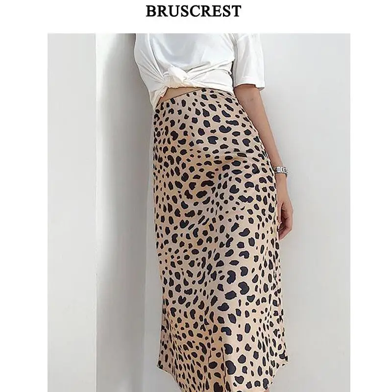 

Summer skirts womens boho style Vintage leopard midi skirt 2019 modis rave punk streetwear lady high waist skirt korean clothes