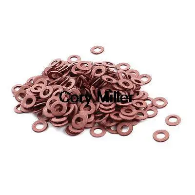 250pcs Red Insulating Fiber Washer 2/3/4/5/6mm for Tattoo Machine Coil Core