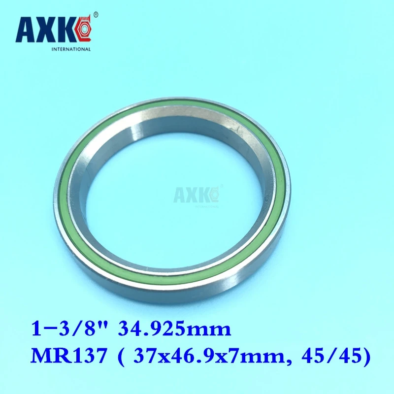 

AXK Free shipping 1-3/8" 34.925mm bicycle headset bearing MR137 ( 37x46.9x7mm, 45/45) repair bearing ABEC-1