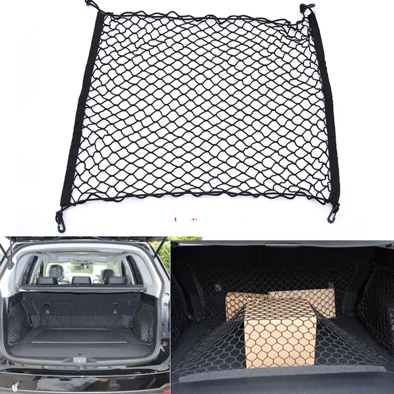 120x100cm Styling Boot String Bag Elastic Car SUV Rear Truck Cargo Net Storage Bag Luggage Organizer Hook Pouch nylon