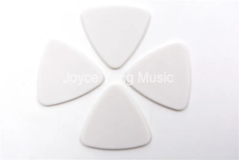 Lots of 100pcs Niko Large Triangle POM Delrin Matte Ceramica White Electric Guitar Bass Picks Plectrums Heavy 1.0/1.2mm