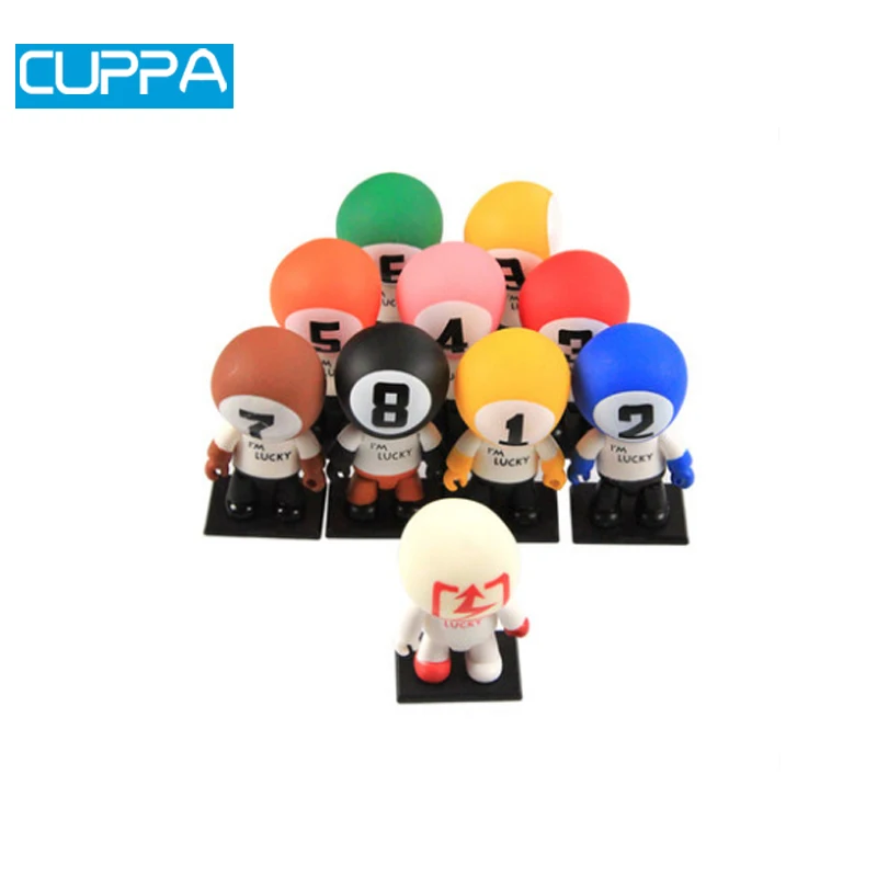 

Cuppa 10 Pieces/lot Billiard Snooker Accessories Pool Cue Billiard Doll Little Gift To Friend China 6 cm Height