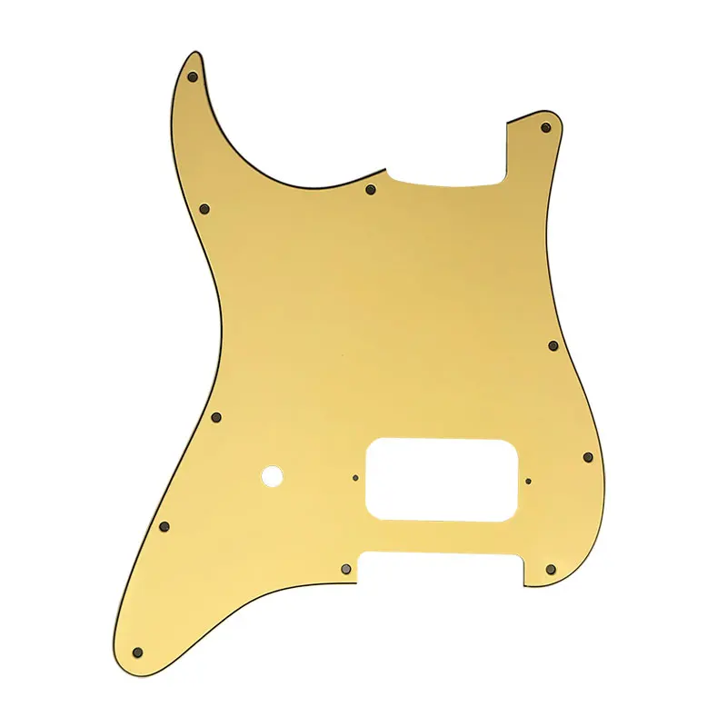 Piezas de guitarra personalizadas Pleroo, golpeador en blanco con puente Humbucker, para zurdos, 11 agujeros, EE. UU., México Fd Strat ST Strat