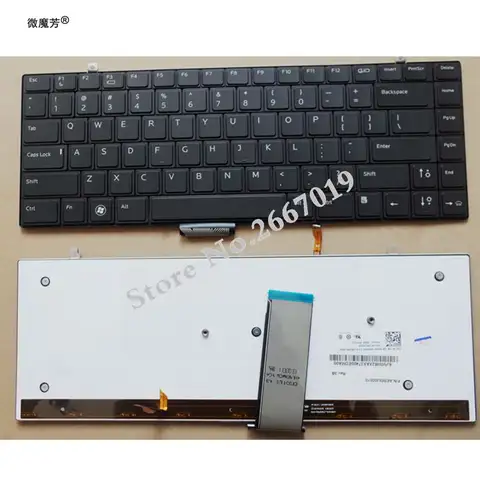 US laptop keyboard for Dell Studio XPS 1340 1640 1645 1647 PP17S backlit
