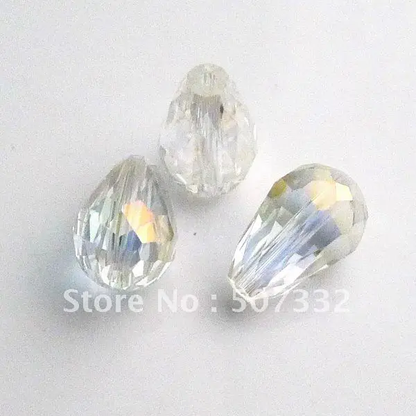 

Free shipping wholesale AAA Top Quality 8x13mm 5500 teardrop beads crystal glass Clear AB colour 200pcs/lot ADK401AB