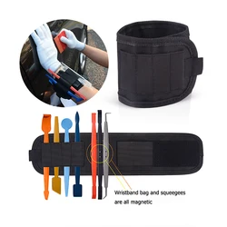 EHDIS Vinyl Car Wrap Magnetic Wristband Tools Bag For Holding Window Tint Squeegee Scraper Knife Wrapping Film Magnet Waist Bags