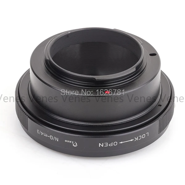 Venes N/G-M4/3 PRO 내장 Iris 컨트롤 렌즈 어댑터 슈트 Nikon F 마운트 G 렌즈 용 마이크로 포 서드 4/3 카메라에 적합