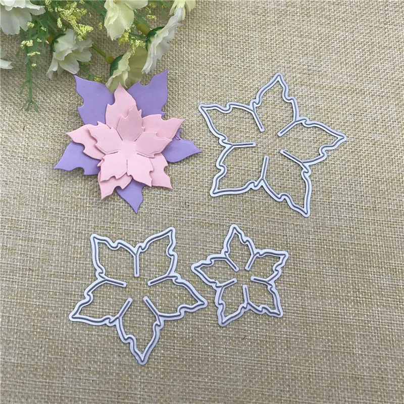 3pcs flowers set decoration Metal Cutting Dies Stencils For DIY Scrapbooking Decorative Embossing Handcraft Die Cutting Template