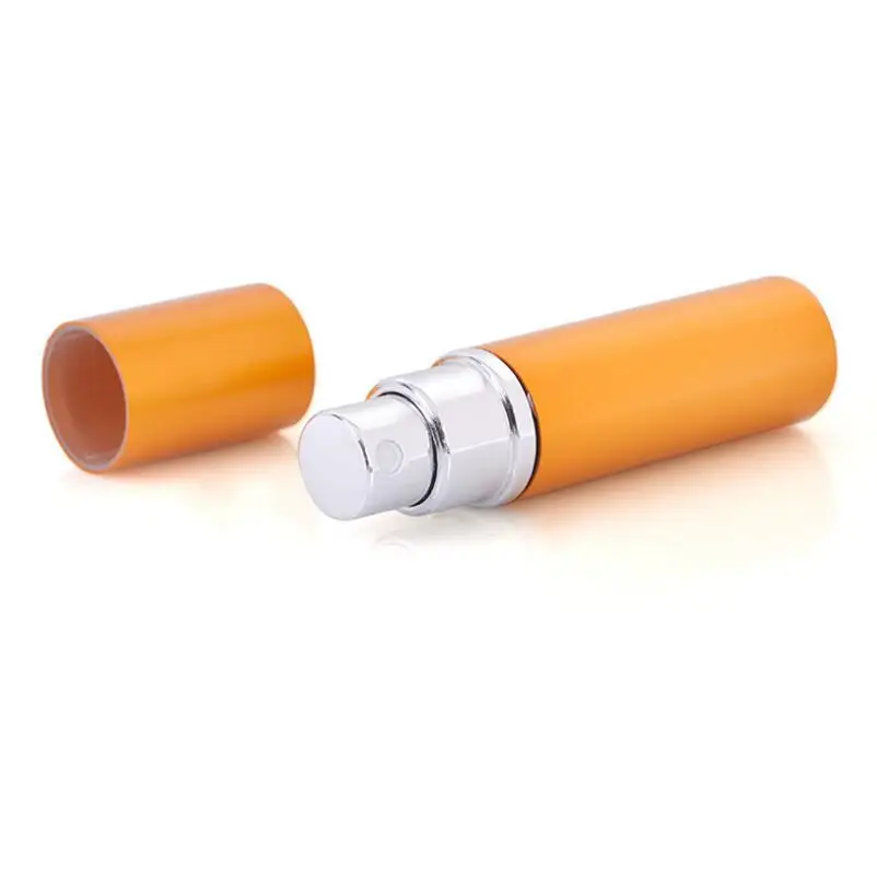 Empty 5ml Anodized Aluminum Glass Compact Perfume Bottle Atomiser Mini Spray Fragrance Scent-bottle LX1318
