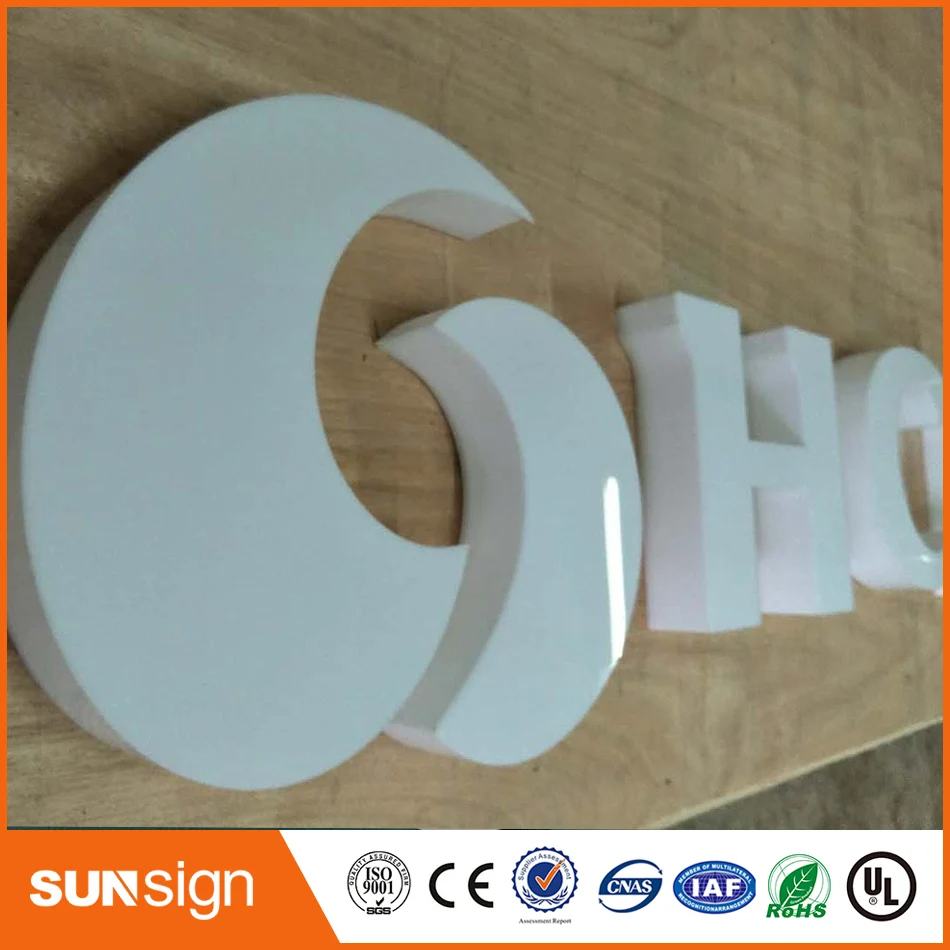 Advertising acrylic 3D letters perspex channel lettering