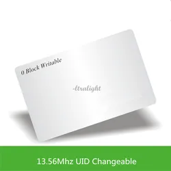 13.56Mhz  UID changeable Ultralight Card 0 block writable Chinese Magic Card