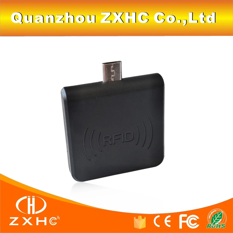 Portable 125Khz TK4100/EM4100/EM4200 RFID Reader Android Mirco USB For Smart Phone Keypad Emulation