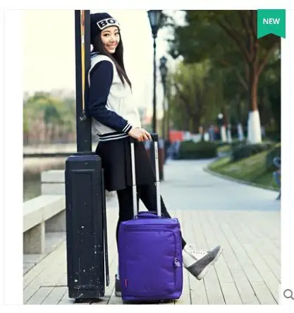 18 inch 20inch 22 Inch Women travel luggage bag trolley wheeled bag Women Cabin Rolling Suitcase Baggage Travel Case Travel Tote