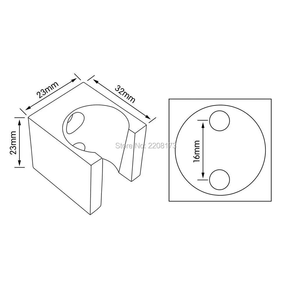 Soporte de cabezal de pulverización de ducha de mano de latón sólido, montaje en pared para baño, varita rociadora de mano, níquel cepillado o cromo