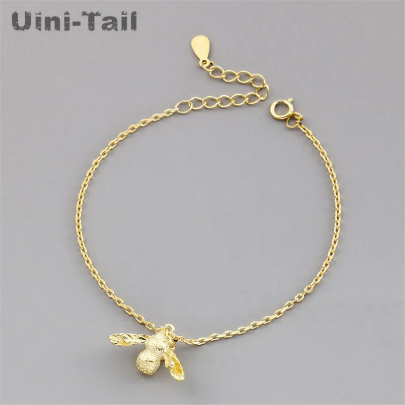 Uini-Tail hot new 925 Tibetan silver temperament cute little bee bracelet female models fashion tide flow high quality GN918