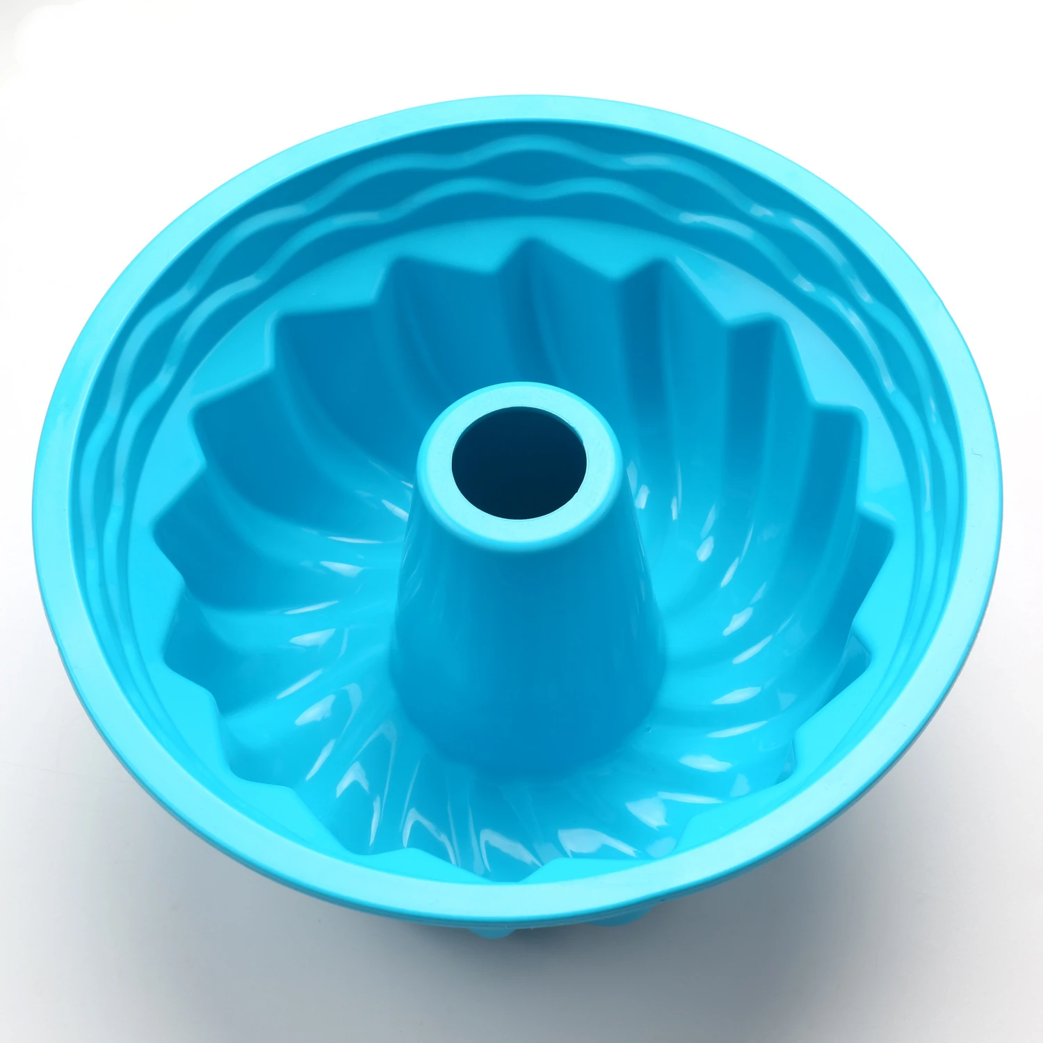 Large Hollow Round 9 Inch Chiffon Cake Mold Gear plate, Silicone Cake mold, Baking Tool Easy To Release K340