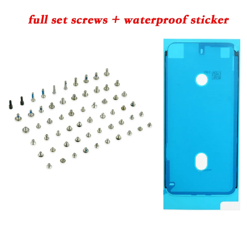 Full Screws Set For iPhone 6 6Plus 6s 6SP 7Plus 8 Plus X XR XS Max With Waterproof Adhesive Sticker