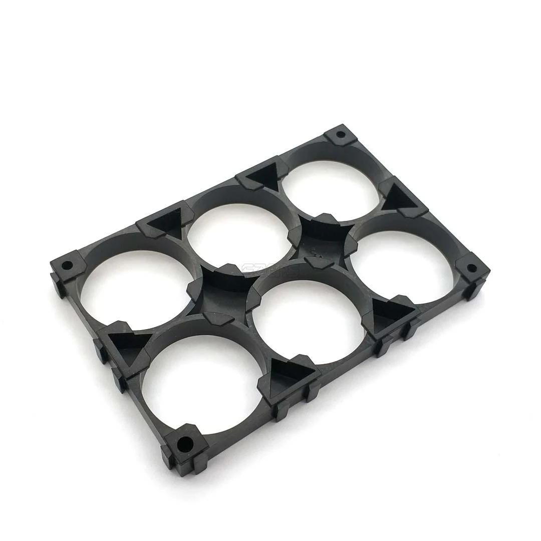 32650 Battery Holder Bracket 32650 Battery Bracket Cell Safety Anti Vibration Plastic Brackets For 32650 Batteries 2X3