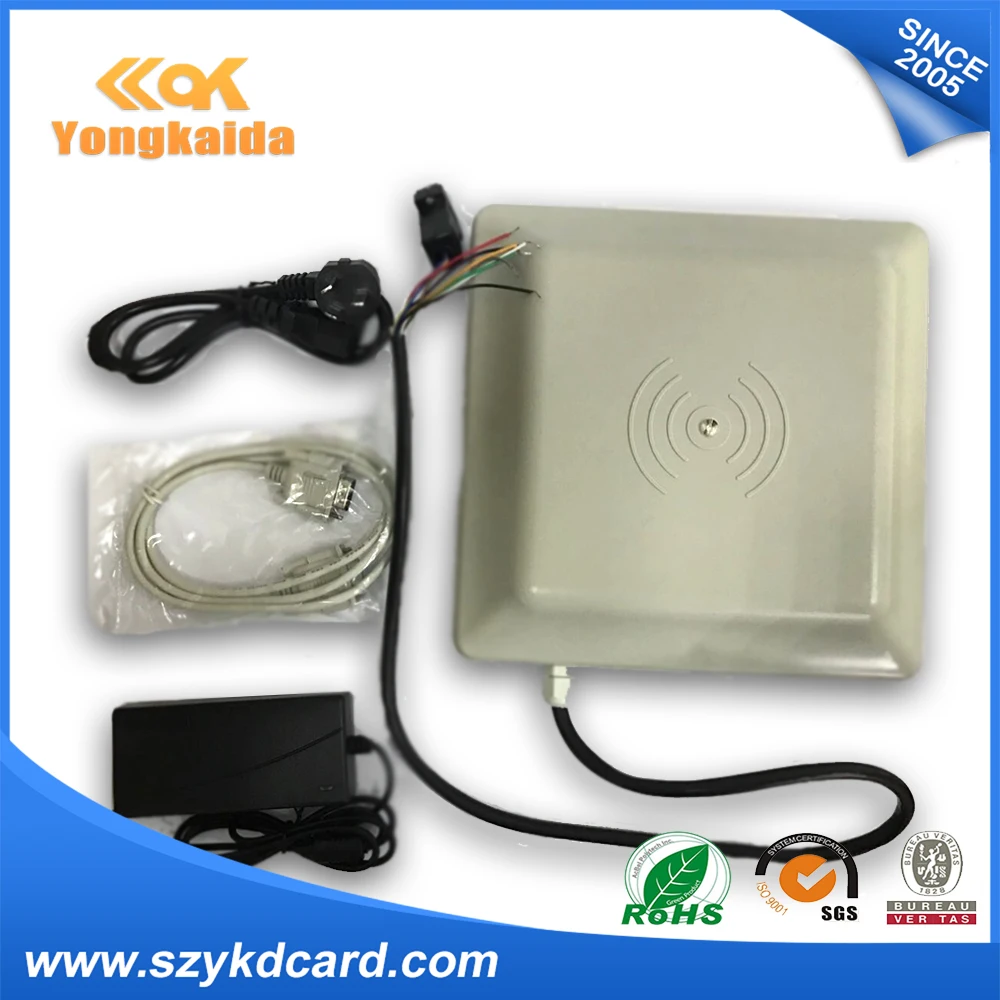 

Wholesales Hot sales uhf rfid reader 5m/6m rs232 rs485 long read range rfid reader with 200pcs 98*25mm PET H3 9654 uhf sticker