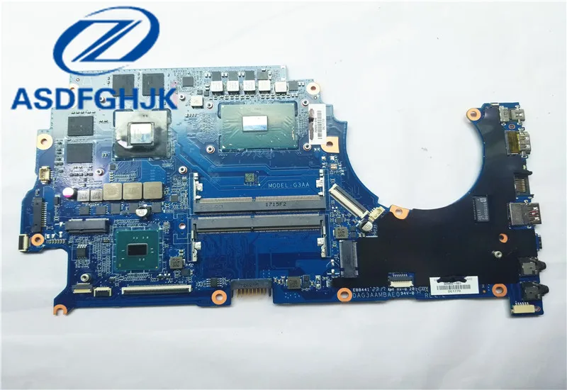 DAG3AAMBAE0 For HP 15-ce002 15-CE Laptop Motherboard  752920-019 929483-601 I7-7700 GTX1050/4GB 100% Test OK