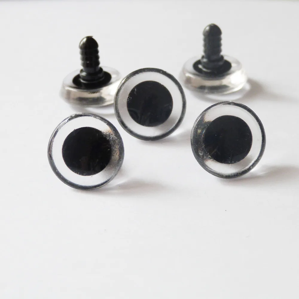 

20pcs/lot--- 16mm&20mm&24mm clear trapezoid plastic safety toy eyes & washer for diy plush doll accessories--size option