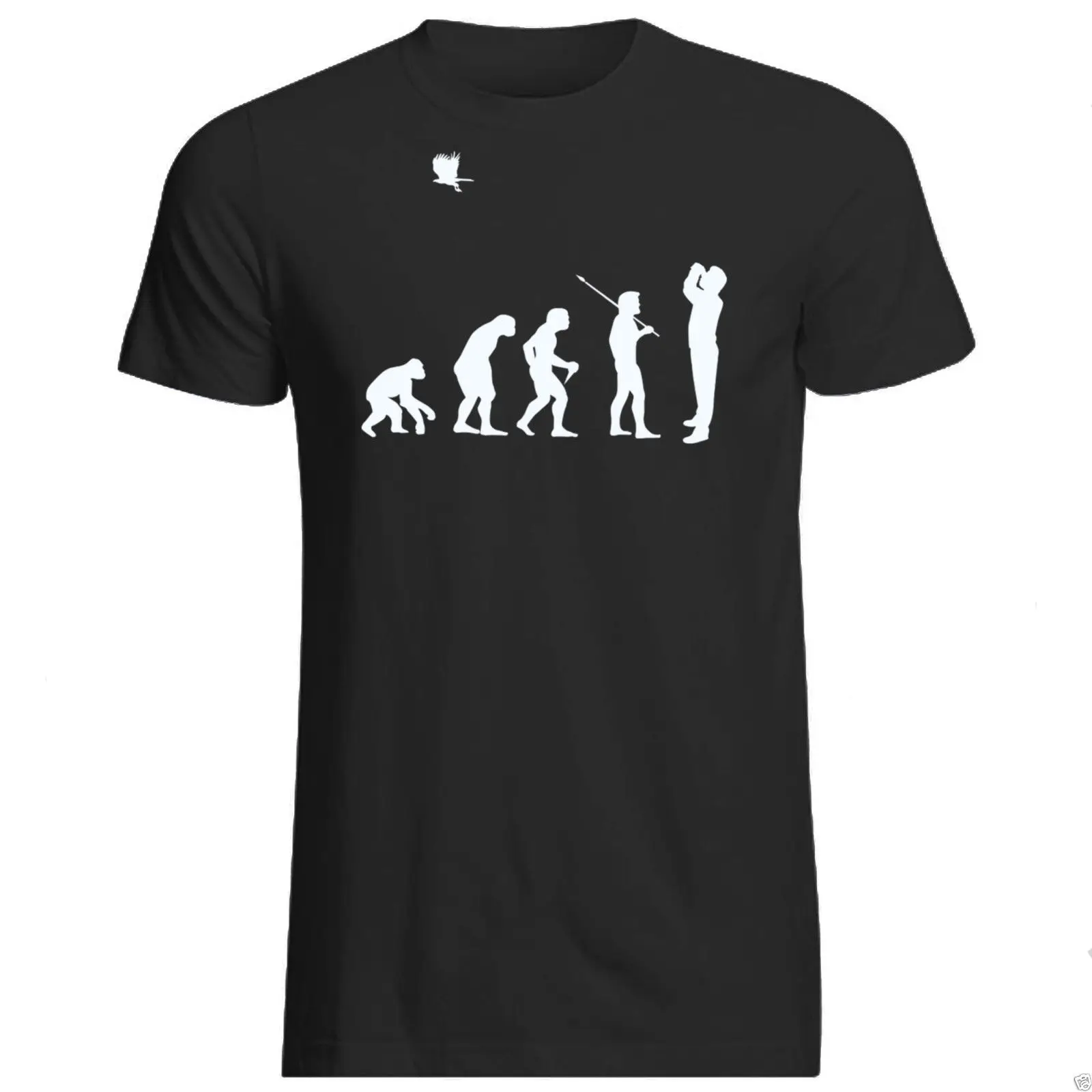 Fashion 2019 Men Short Sleeve Tshirt Evolution of Twitcher - T-Shirt ( Bird Watching Birder) Family T Shirts