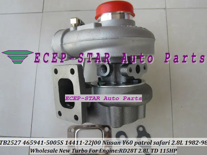 TB2527 465941-0005 465941-0002 465941-0003 14411-22J01 465941 452022 Turbo Turbocharger For NISSAN Y60 Patrol Safari RD28T 2.8L