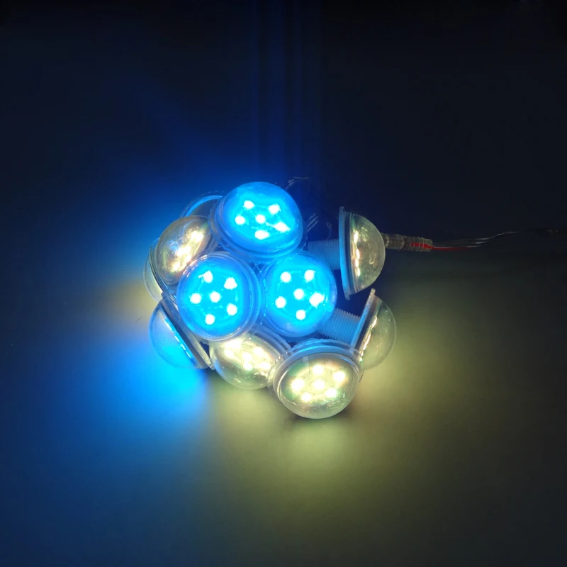 12V 38mm 9LEDs UCS1903 RGB LED Pixel Module Light 5050 SMD Amusement Ride LED Lights Diameter 38mm 9LEDs/Module Waterproof IP67